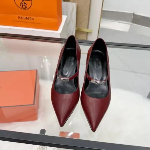 Cheap Hermes High-Heeled Shoes For Women #1422336 Replica Wholesale [$108.00 USD] [ITEM#1422336] on Replica Hermes High-Heeled Shoes