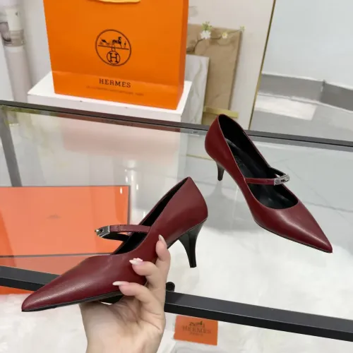 Cheap Hermes High-Heeled Shoes For Women #1422336 Replica Wholesale [$108.00 USD] [ITEM#1422336] on Replica Hermes High-Heeled Shoes