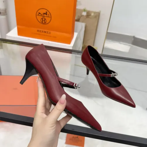 Cheap Hermes High-Heeled Shoes For Women #1422336 Replica Wholesale [$108.00 USD] [ITEM#1422336] on Replica Hermes High-Heeled Shoes