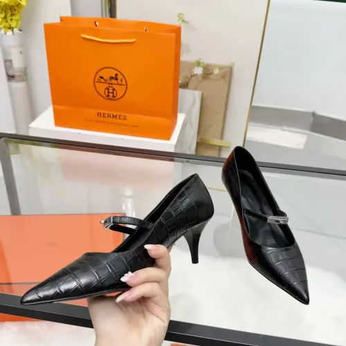 Cheap Hermes High-Heeled Shoes For Women #1422338 Replica Wholesale [$108.00 USD] [ITEM#1422338] on Replica Hermes High-Heeled Shoes