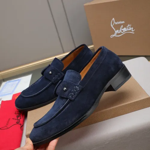 Cheap Christian Louboutin Leather Shoes For Men #1422344 Replica Wholesale [$105.00 USD] [ITEM#1422344] on Replica Christian Louboutin Leather Shoes