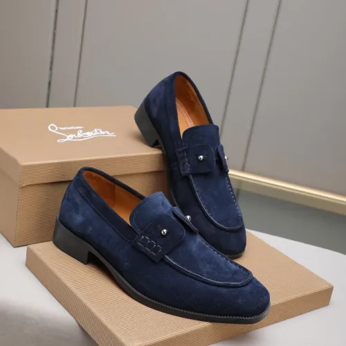 Cheap Christian Louboutin Leather Shoes For Men #1422344 Replica Wholesale [$105.00 USD] [ITEM#1422344] on Replica Christian Louboutin Leather Shoes