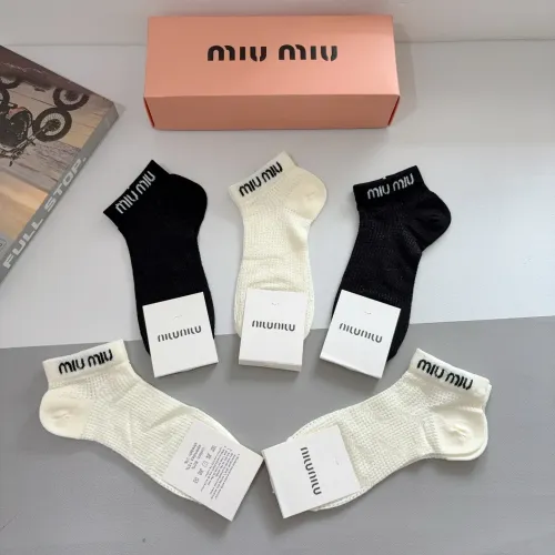 Cheap MIU MIU Socks #1422368 Replica Wholesale [$27.00 USD] [ITEM#1422368] on Replica MIU MIU Socks