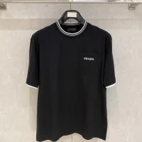 Cheap Prada T-Shirts Short Sleeved For Men #1418329 Replica Wholesale [$64.00 USD] [ITEM#1418329] on Replica Prada T-Shirts