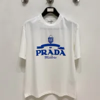 Cheap Prada T-Shirts Short Sleeved For Men #1418391 Replica Wholesale [$64.00 USD] [ITEM#1418391] on Replica Prada T-Shirts