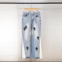 Cheap Chrome Hearts Jeans For Men #1418559 Replica Wholesale [$48.00 USD] [ITEM#1418559] on Replica Chrome Hearts Jeans