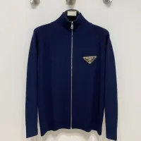 Cheap Prada Sweaters Long Sleeved For Men #1418746 Replica Wholesale [$122.00 USD] [ITEM#1418746] on Replica Prada Sweaters