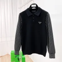 Cheap Prada Sweaters Long Sleeved For Men #1419157 Replica Wholesale [$76.00 USD] [ITEM#1419157] on Replica Prada Sweaters