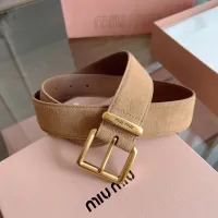 Cheap MIU MIU AAA Quality Belts In 3.5cm For Unisex #1419237 Replica Wholesale [$56.00 USD] [ITEM#1419237] on Replica MIU MIU AAA Quality Belts