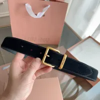 Cheap MIU MIU AAA Quality Belts In 3.5cm For Unisex #1419241 Replica Wholesale [$56.00 USD] [ITEM#1419241] on Replica MIU MIU AAA Quality Belts