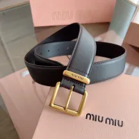 Cheap MIU MIU AAA Quality Belts In 3.5cm For Unisex #1419243 Replica Wholesale [$56.00 USD] [ITEM#1419243] on Replica MIU MIU AAA Quality Belts