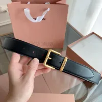 Cheap MIU MIU AAA Quality Belts In 3.5cm For Unisex #1419243 Replica Wholesale [$56.00 USD] [ITEM#1419243] on Replica MIU MIU AAA Quality Belts