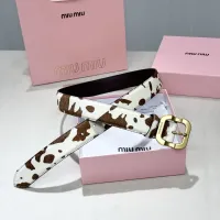 Cheap MIU MIU AAA Quality Belts In 3.5cm For Unisex #1419244 Replica Wholesale [$56.00 USD] [ITEM#1419244] on Replica MIU MIU AAA Quality Belts