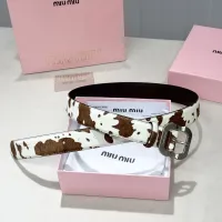 Cheap MIU MIU AAA Quality Belts In 3.5cm For Unisex #1419245 Replica Wholesale [$56.00 USD] [ITEM#1419245] on Replica MIU MIU AAA Quality Belts