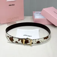 Cheap MIU MIU AAA Quality Belts In 3.5cm For Unisex #1419246 Replica Wholesale [$56.00 USD] [ITEM#1419246] on Replica MIU MIU AAA Quality Belts