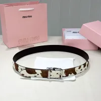 Cheap MIU MIU AAA Quality Belts In 3.5cm For Unisex #1419249 Replica Wholesale [$56.00 USD] [ITEM#1419249] on Replica MIU MIU AAA Quality Belts