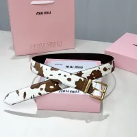 Cheap MIU MIU AAA Quality Belts In 3.5cm For Unisex #1419250 Replica Wholesale [$56.00 USD] [ITEM#1419250] on Replica MIU MIU AAA Quality Belts