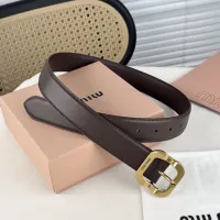 Cheap MIU MIU AAA Quality Belts In 3.5cm For Unisex #1419252 Replica Wholesale [$56.00 USD] [ITEM#1419252] on Replica MIU MIU AAA Quality Belts