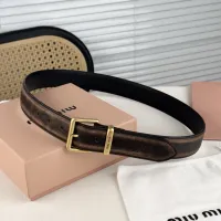 Cheap MIU MIU AAA Quality Belts In 3.5cm For Unisex #1419257 Replica Wholesale [$56.00 USD] [ITEM#1419257] on Replica MIU MIU AAA Quality Belts