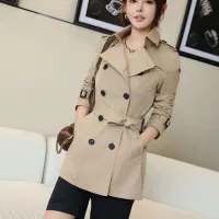 Cheap Burberry Trench Coat Long Sleeved For Women #1419535 Replica Wholesale [$160.00 USD] [ITEM#1419535] on Replica Burberry Trench Coat