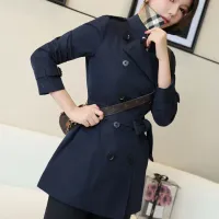 Cheap Burberry Trench Coat Long Sleeved For Women #1419541 Replica Wholesale [$160.00 USD] [ITEM#1419541] on Replica Burberry Trench Coat