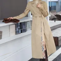 Cheap Burberry Trench Coat Long Sleeved For Women #1419552 Replica Wholesale [$170.00 USD] [ITEM#1419552] on Replica Burberry Trench Coat
