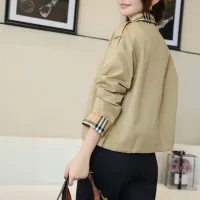 Cheap Burberry Trench Coat Long Sleeved For Women #1419561 Replica Wholesale [$132.00 USD] [ITEM#1419561] on Replica Burberry Trench Coat