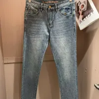 Cheap Louis Vuitton LV Jeans For Men #1420236 Replica Wholesale [$45.00 USD] [ITEM#1420236] on Replica Louis Vuitton LV Jeans
