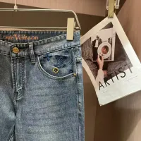 Cheap Louis Vuitton LV Jeans For Men #1420236 Replica Wholesale [$45.00 USD] [ITEM#1420236] on Replica Louis Vuitton LV Jeans