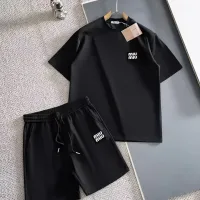 Cheap MIU MIU Tracksuits Short Sleeved For Men #1420428 Replica Wholesale [$56.00 USD] [ITEM#1420428] on Replica MIU MIU Tracksuits