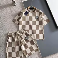 Cheap Louis Vuitton LV Tracksuits Short Sleeved For Men #1420432 Replica Wholesale [$56.00 USD] [ITEM#1420432] on Replica Louis Vuitton LV Tracksuits