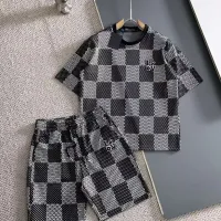 Cheap Louis Vuitton LV Tracksuits Short Sleeved For Men #1420435 Replica Wholesale [$56.00 USD] [ITEM#1420435] on Replica Louis Vuitton LV Tracksuits