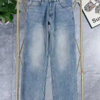 Cheap Louis Vuitton LV Jeans For Men #1420463 Replica Wholesale [$45.00 USD] [ITEM#1420463] on Replica Louis Vuitton LV Jeans
