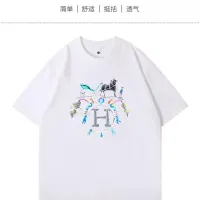 Cheap Hermes T-Shirts Short Sleeved For Unisex #1420794 Replica Wholesale [$34.00 USD] [ITEM#1420794] on Replica Hermes T-Shirts