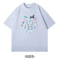 Cheap Hermes T-Shirts Short Sleeved For Unisex #1420795 Replica Wholesale [$34.00 USD] [ITEM#1420795] on Replica Hermes T-Shirts