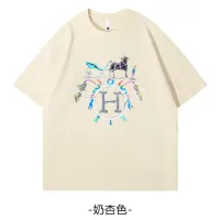 Cheap Hermes T-Shirts Short Sleeved For Unisex #1420796 Replica Wholesale [$34.00 USD] [ITEM#1420796] on Replica Hermes T-Shirts
