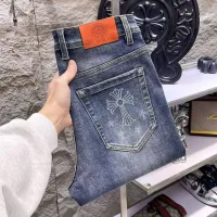 Cheap Chrome Hearts Jeans For Men #1421198 Replica Wholesale [$68.00 USD] [ITEM#1421198] on Replica Chrome Hearts Jeans