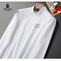 Cheap Prada T-Shirts Long Sleeved For Men #1421454 Replica Wholesale [$40.00 USD] [ITEM#1421454] on Replica Prada T-Shirts