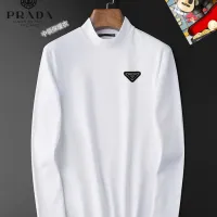 Cheap Prada T-Shirts Long Sleeved For Men #1421457 Replica Wholesale [$40.00 USD] [ITEM#1421457] on Replica Prada T-Shirts