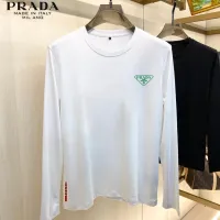 Cheap Prada T-Shirts Long Sleeved For Unisex #1421536 Replica Wholesale [$34.00 USD] [ITEM#1421536] on Replica Prada T-Shirts