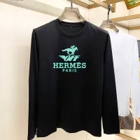 Cheap Hermes T-Shirts Long Sleeved For Unisex #1421540 Replica Wholesale [$34.00 USD] [ITEM#1421540] on Replica Hermes T-Shirts