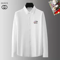 Cheap Gucci Shirts Long Sleeved For Men #1421840 Replica Wholesale [$40.00 USD] [ITEM#1421840] on Replica Gucci Shirts
