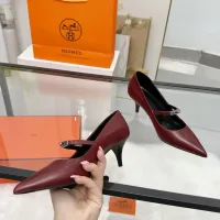 Cheap Hermes High-Heeled Shoes For Women #1422336 Replica Wholesale [$108.00 USD] [ITEM#1422336] on Replica Hermes High-Heeled Shoes