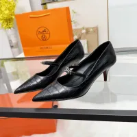Cheap Hermes High-Heeled Shoes For Women #1422338 Replica Wholesale [$108.00 USD] [ITEM#1422338] on Replica Hermes High-Heeled Shoes