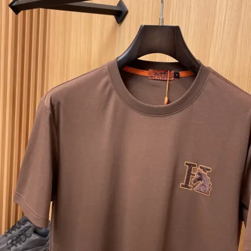 Cheap Hermes T-Shirts Short Sleeved For Men #1422457 Replica Wholesale [$45.00 USD] [ITEM#1422457] on Replica Hermes T-Shirts