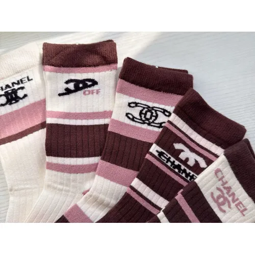 Cheap Chanel Socks For Women #1422569 Replica Wholesale [$29.00 USD] [ITEM#1422569] on Replica Chanel Socks
