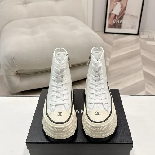 Cheap Chanel High Tops Shoes For Women #1422661 Replica Wholesale [$112.00 USD] [ITEM#1422661] on Replica Chanel High Tops Shoes