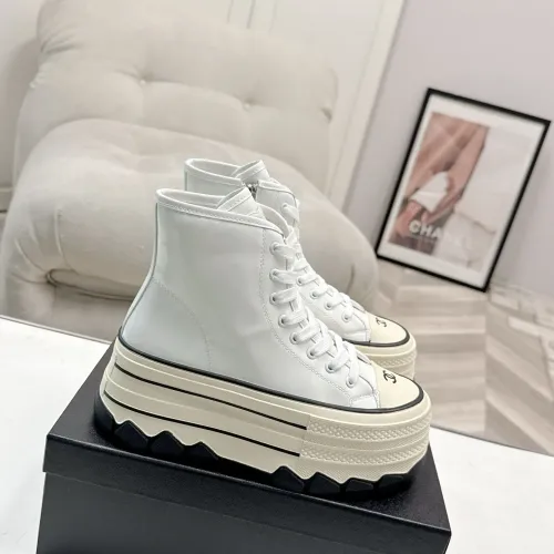 Cheap Chanel High Tops Shoes For Women #1422661 Replica Wholesale [$112.00 USD] [ITEM#1422661] on Replica Chanel High Tops Shoes