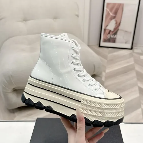 Cheap Chanel High Tops Shoes For Women #1422661 Replica Wholesale [$112.00 USD] [ITEM#1422661] on Replica Chanel High Tops Shoes