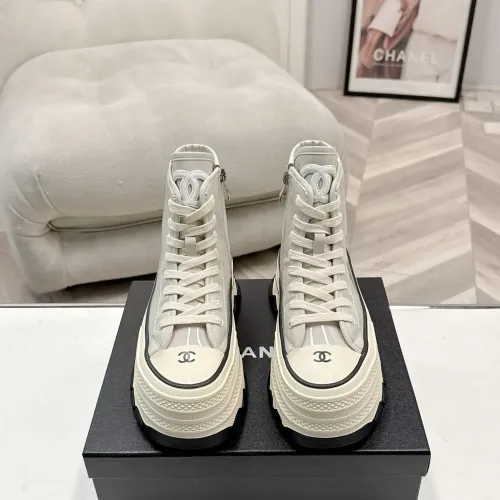 Cheap Chanel High Tops Shoes For Women #1422662 Replica Wholesale [$112.00 USD] [ITEM#1422662] on Replica Chanel High Tops Shoes